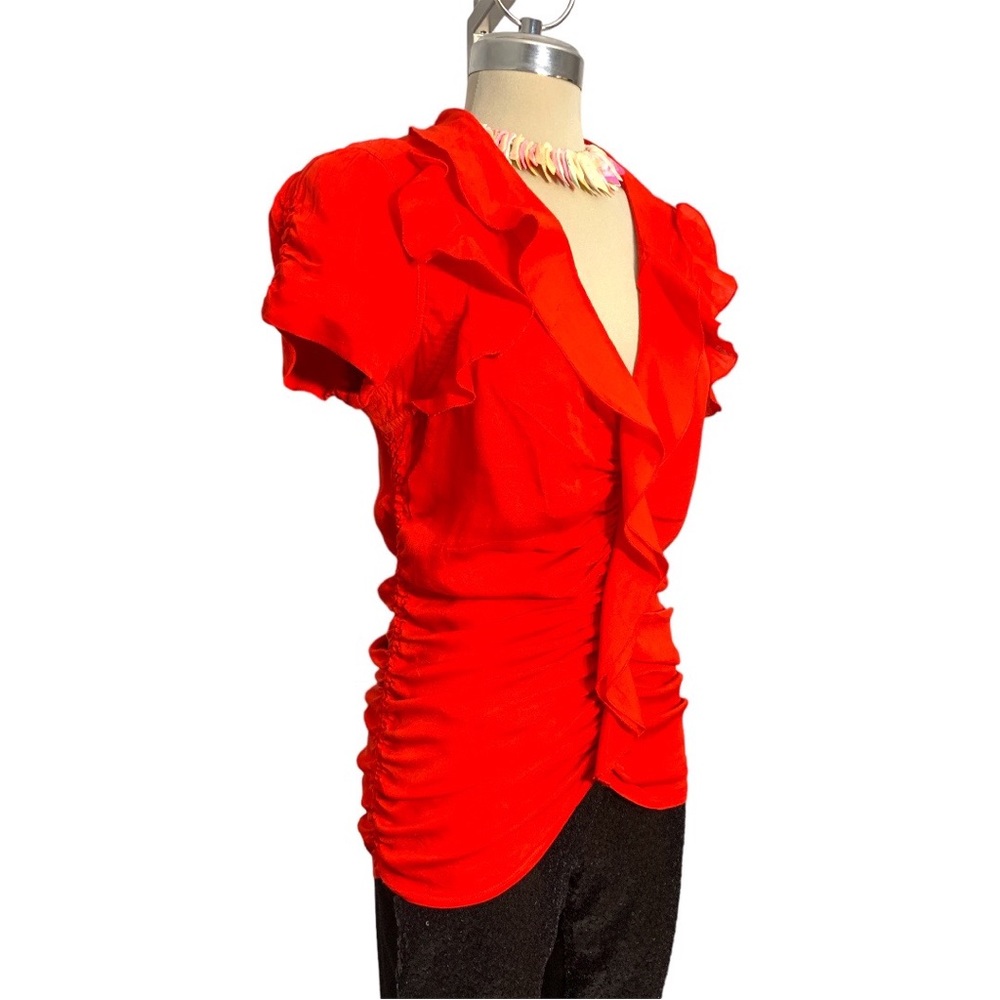 bebe Silk Ruffles top - Picture 12 of 15
